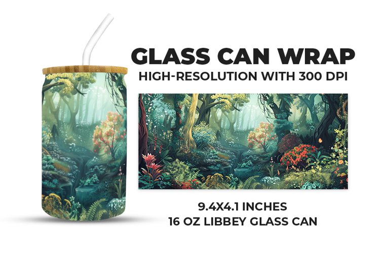 Nature Glass Can Wrap example image 1