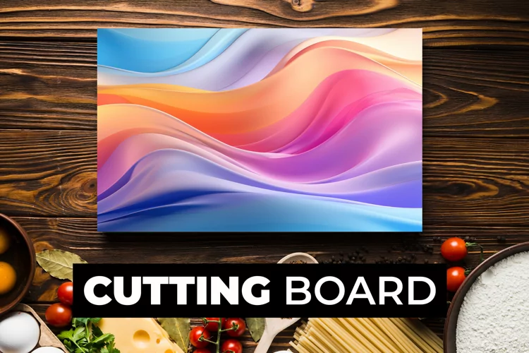 3D Multicolor Cutting Board Sublimation