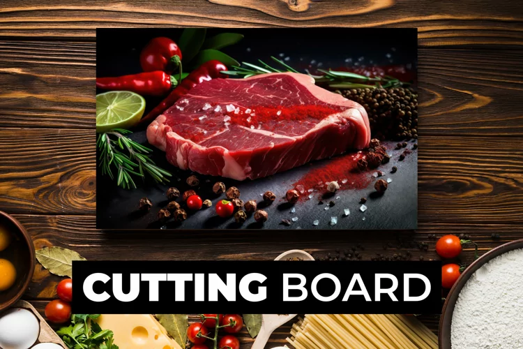 Raw Meat Cutting Board sublimation