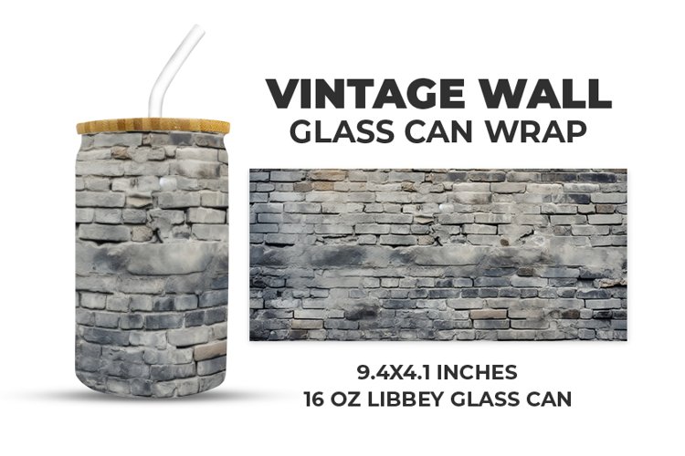 Vintage Wall Glass Can Wrap example image 1