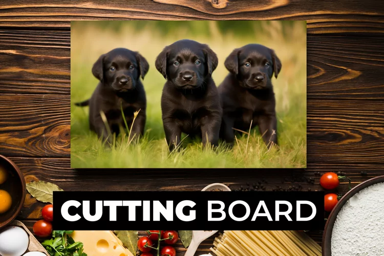 Cute Dogs Cutting Board sublimation