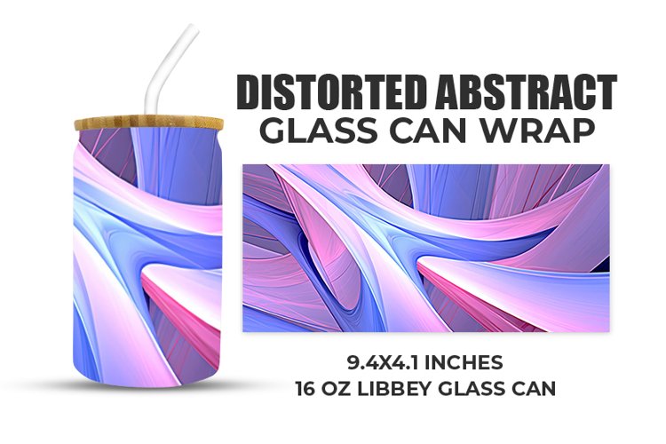 Distorted Abstract Glass Can Wrap example image 1