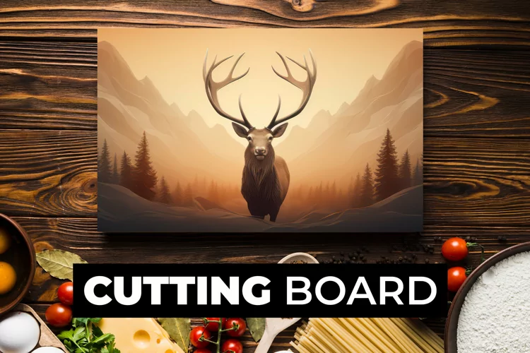 Octopus Cutting Board sublimation