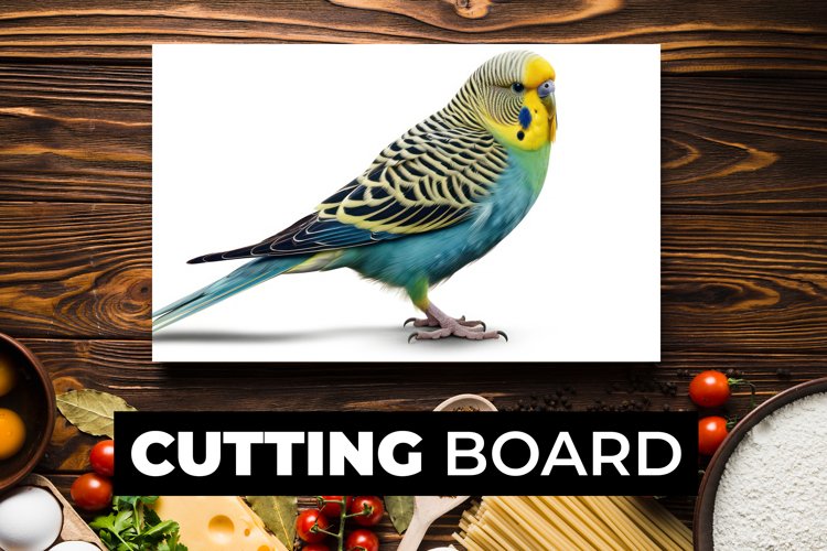 Budgerigar Cutting Board sublimation example image 1
