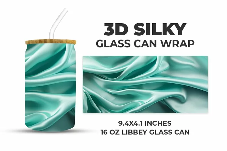 3D Silky Glass Can Wrap
