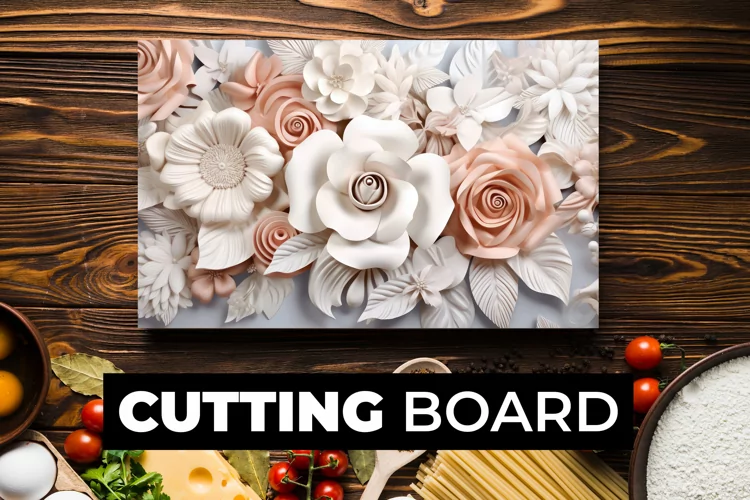 3D Flowers Cutting Board Sublimation
