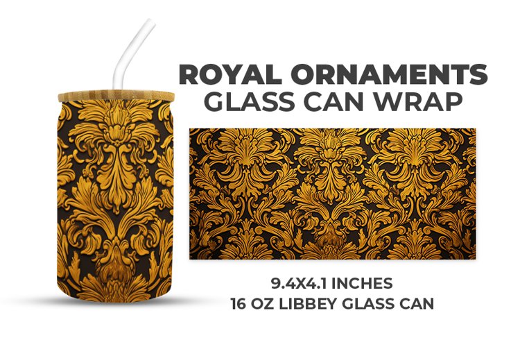 Royal Ornaments Glass Can Wrap example image 1