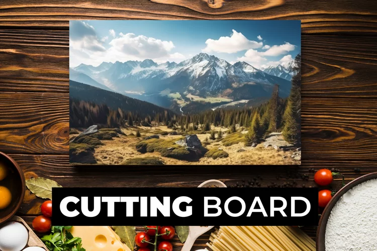 Landscape Cutting Board sublimation