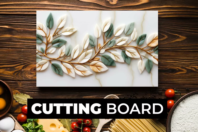 3D Floral Cutting Board Sublimation