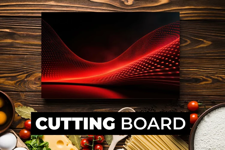 Red And Black Cutting Board Sublimation