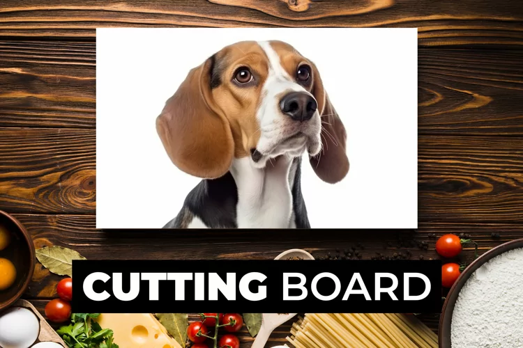 Dog Cutting Board sublimation