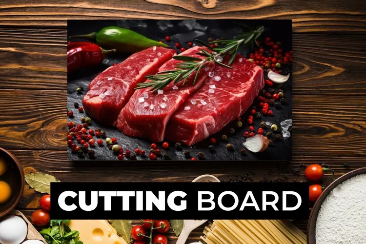 Raw Meat Cutting Board sublimation