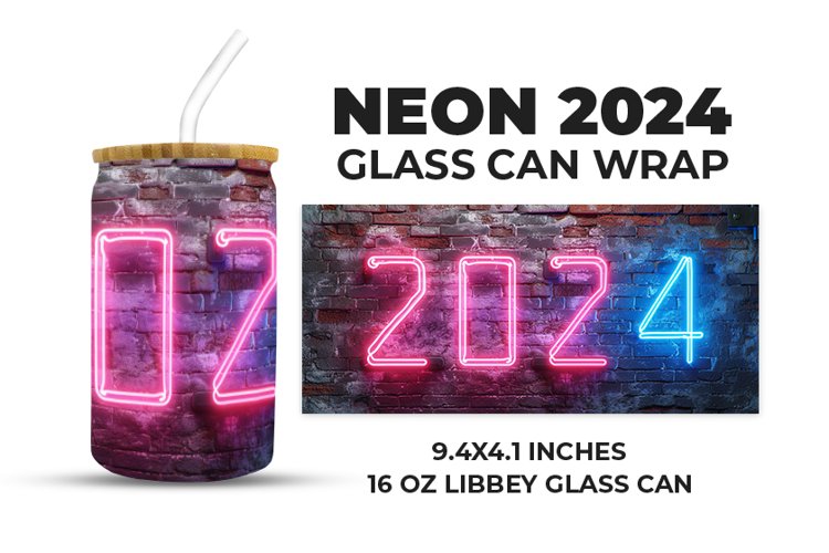 Twenty Twenty Four Glass Can Wrap example image 1