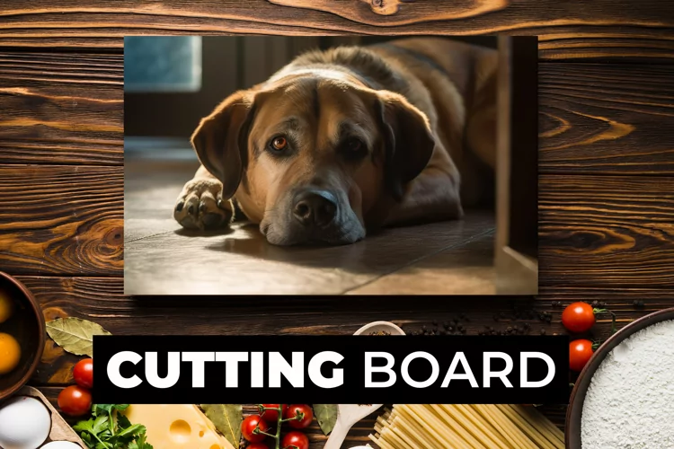 Dog Cutting Board sublimation