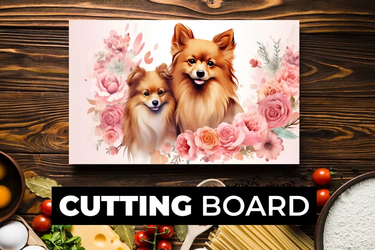 Cute Dogs Cutting Board Sublimation