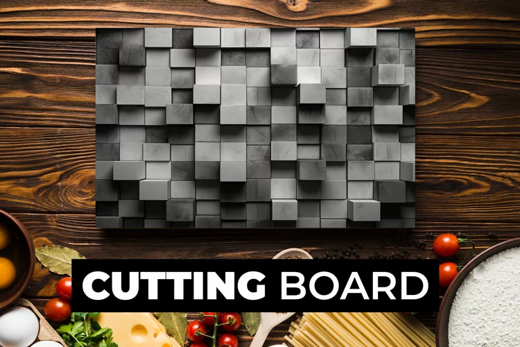3D Boxes Cutting Board Sublimation