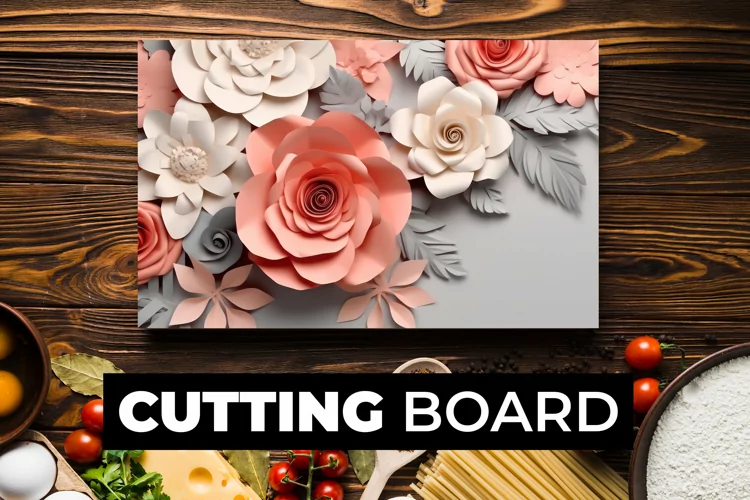 3D Flowers Cutting Board sublimation
