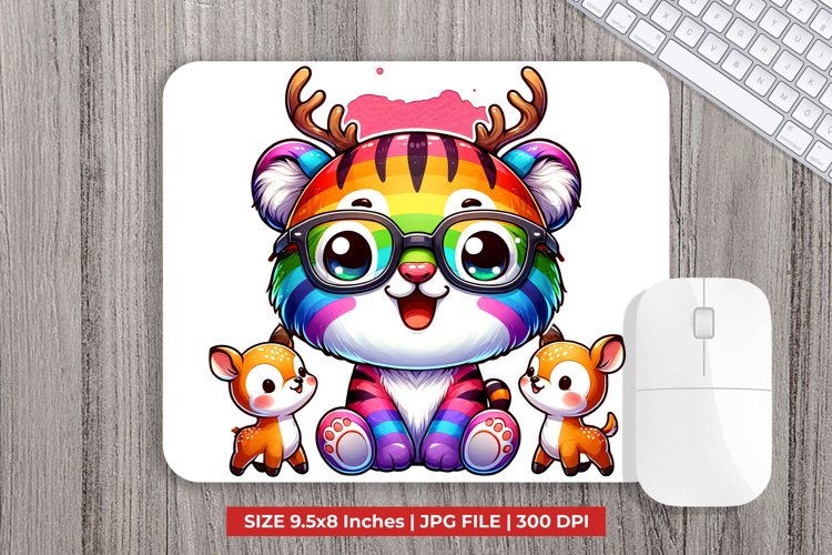 Cute Deer Mouse Pad Sublimation