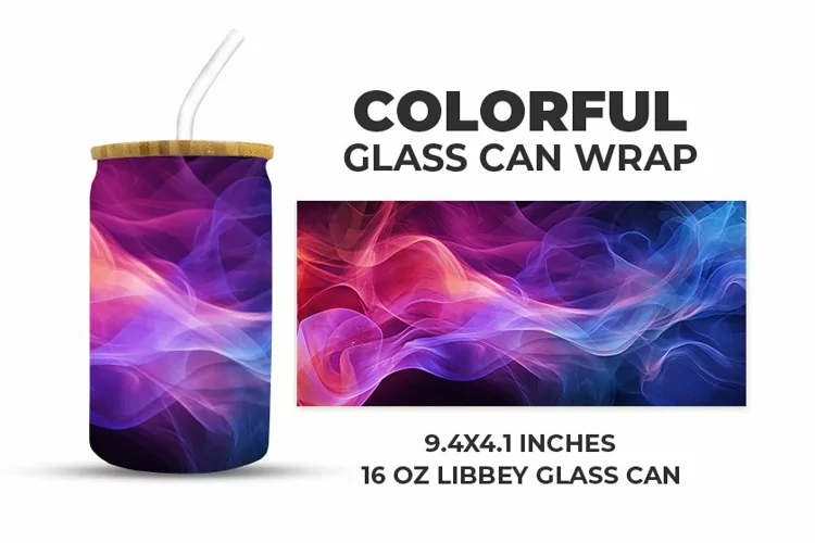 Colorful Glass Can Wrap