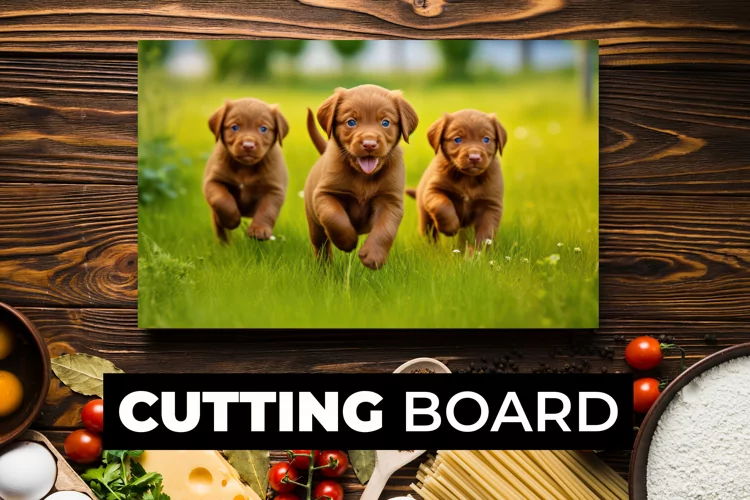 Cute Dogs Cutting Board sublimation