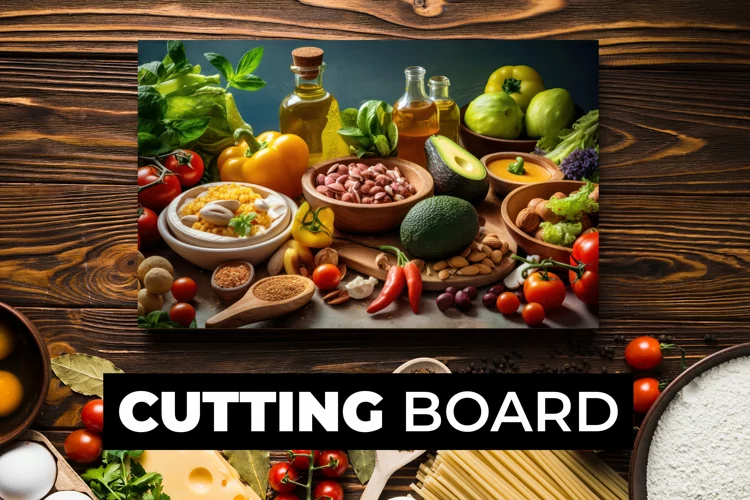 Variety Of Food Cutting Board sublimation