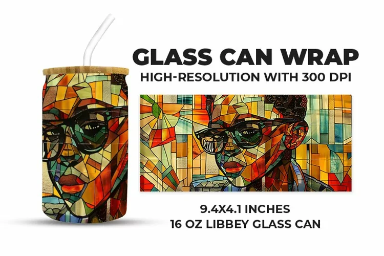 Cool Boy Glass Can Wrap