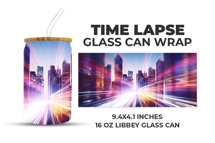 Time Lapse Glass Can Wrap example image 1