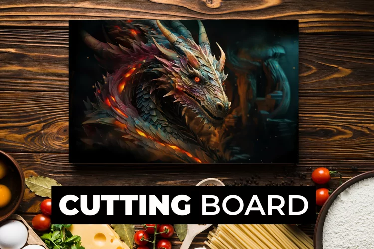Dragon Cutting Board Sublimation