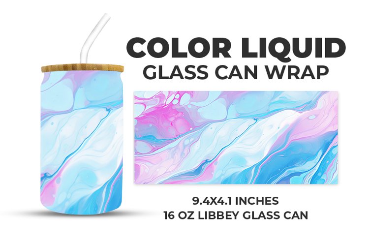 Color Liquid Glass Can Wrap example image 1