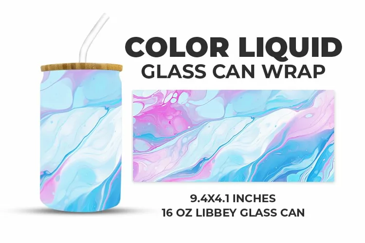Color Liquid Glass Can Wrap