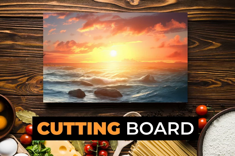 Sunset Cutting Board Sublimation