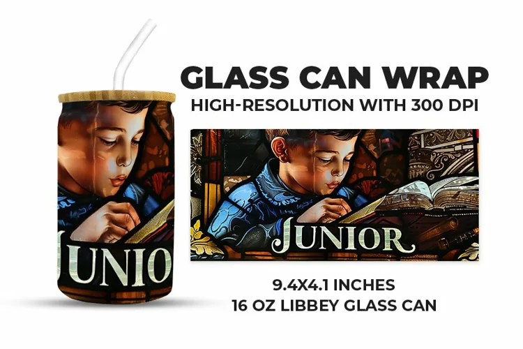 Junior Glass Can Wrap