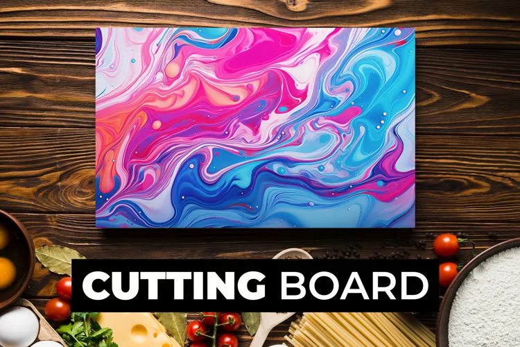 Colorful Liquid Cutting Board Sublimation