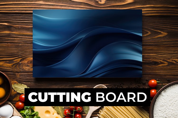 3D Blue Cutting Board Sublimation example image 1