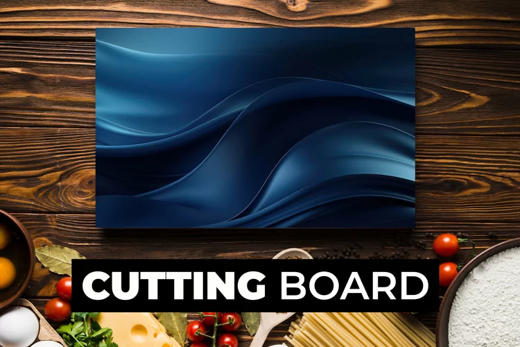 3D Blue Cutting Board Sublimation