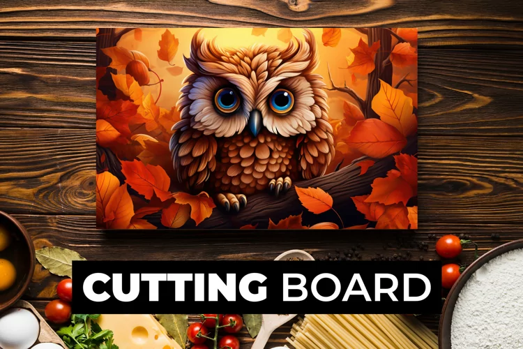 Owl Cutting Board Sublimation