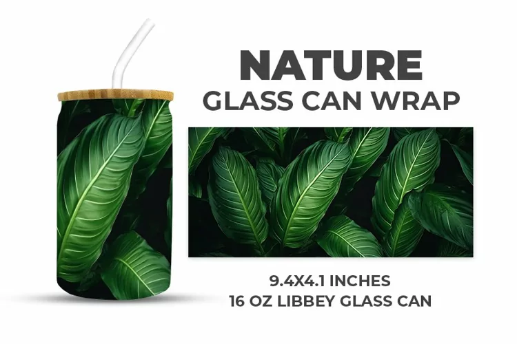 Nature Glass Can Wrap