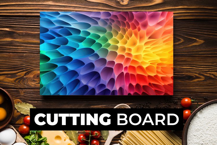 Colorful Cutting Board Sublimation example image 1