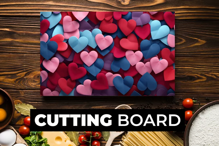 Heart Cutting Board Sublimation