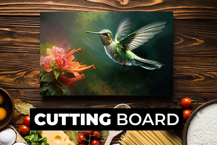 Bird Cutting Board sublimation