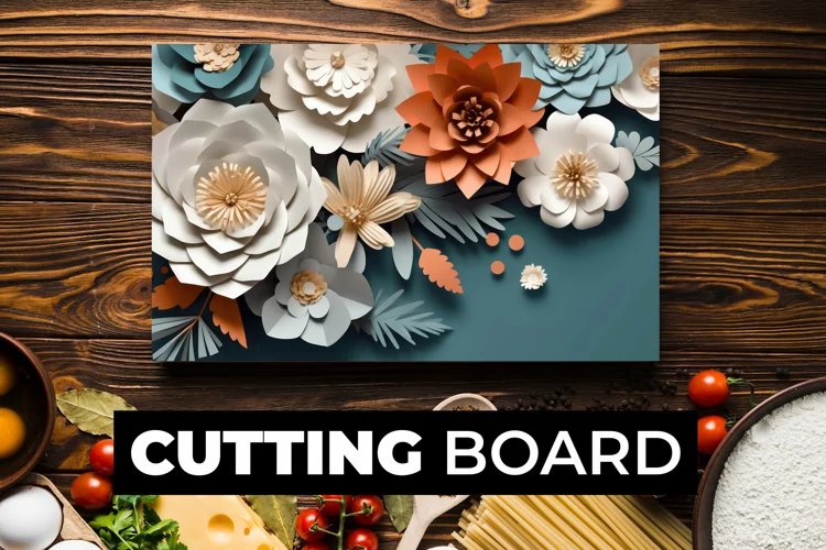 3D Flowers Cutting Board sublimation