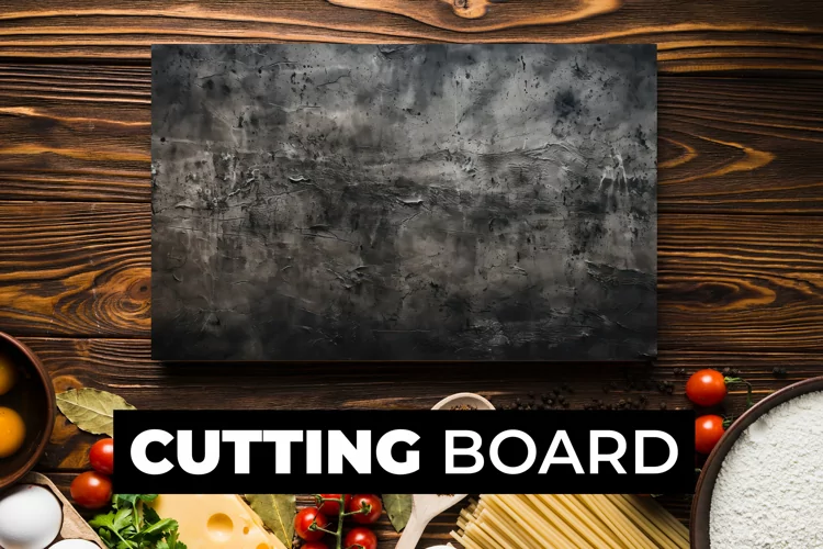 Dirty Black Cutting Board Sublimation