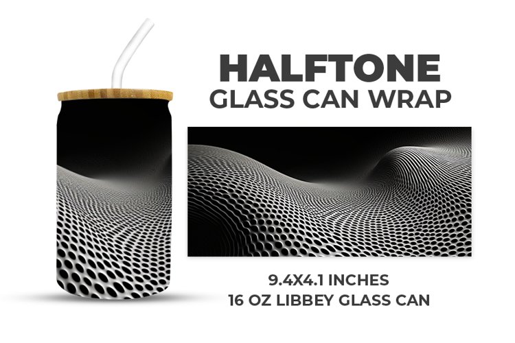 Halftone Glass Can Wrap example image 1