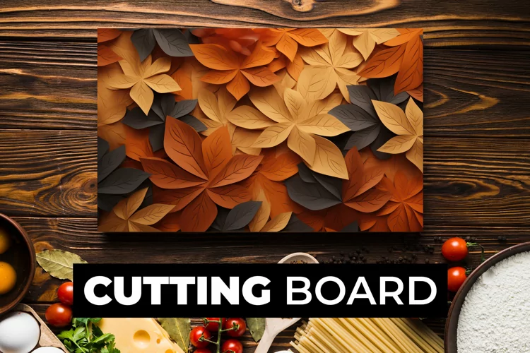 Autumn Leaves Cutting Board Sublimation