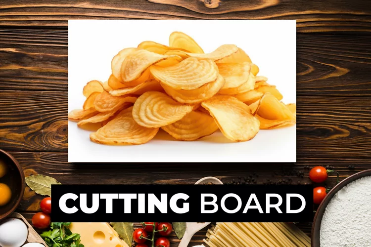 Potato Chips Cutting Board sublimation