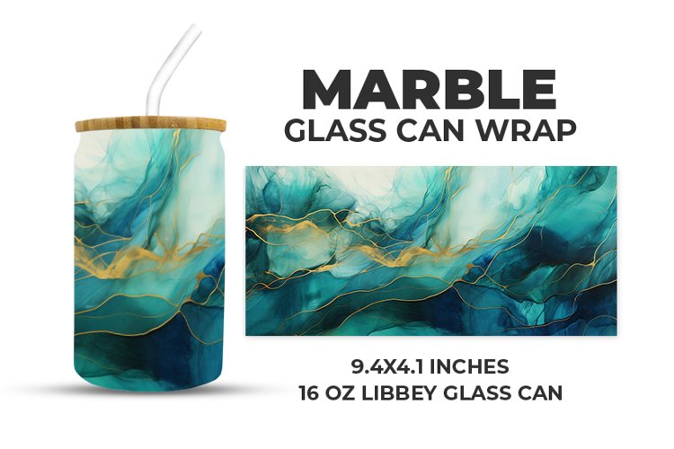 Marble Glass Can Wrap example image 1