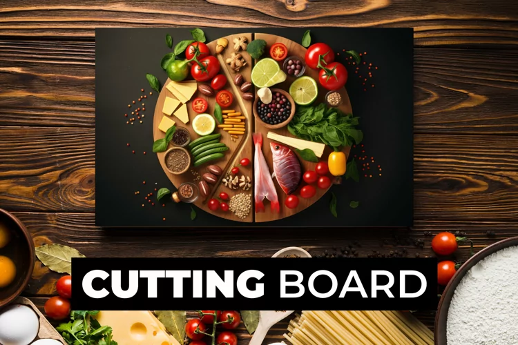 Variety Of Food Cutting Board sublimation