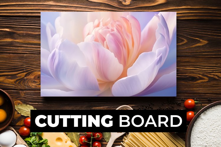 Flower Cutting Board Sublimation example image 1