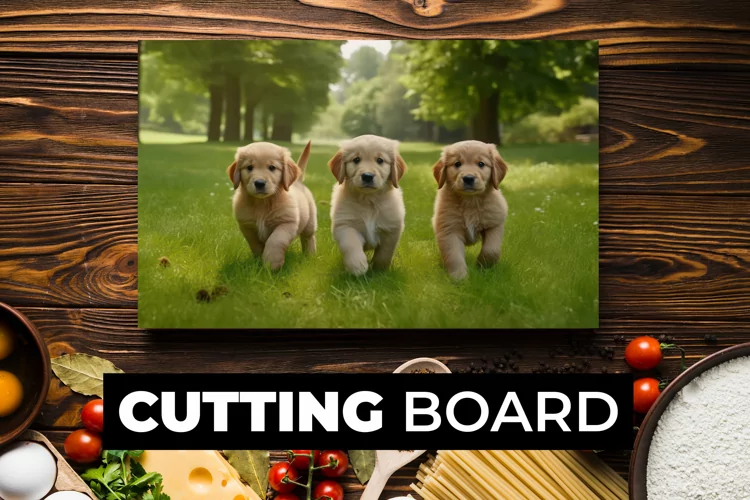 Cute Dogs Cutting Board sublimation