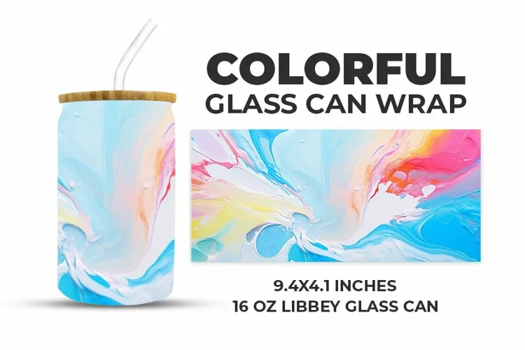 Colorful Glass Can Wrap
